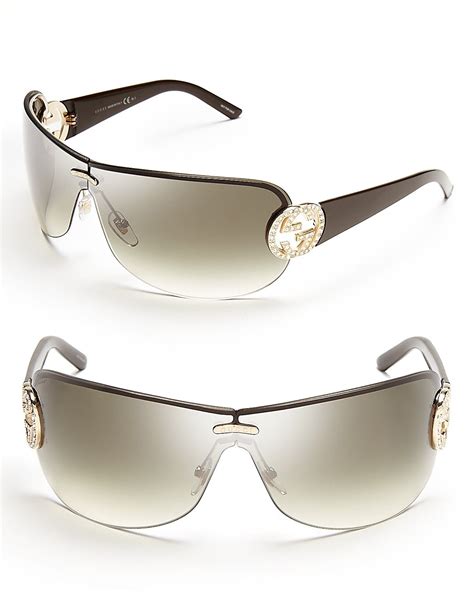 gucci sunglasses black mens shield shades|shield Gucci sunglasses women.